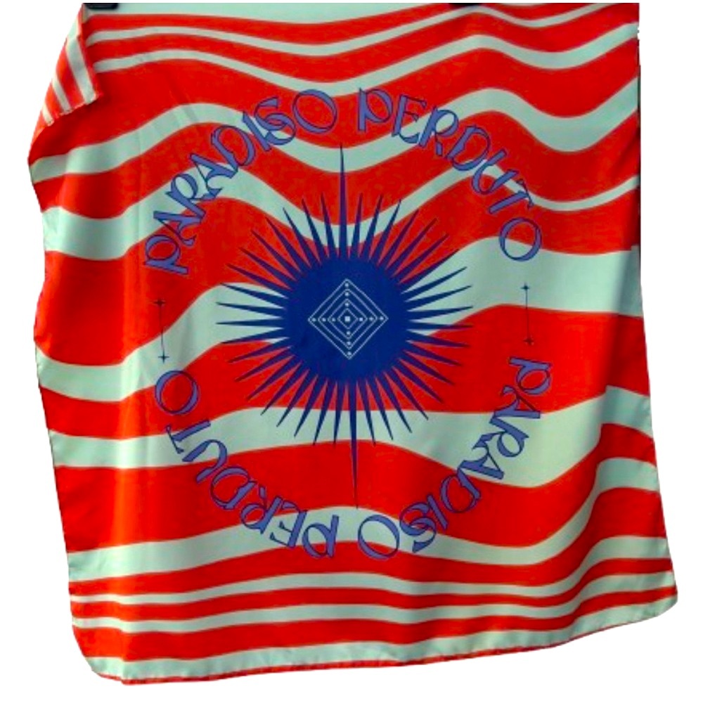 NEW Zara Scarf Orange Blue Scarves Head Wrap Hair Accessory Bandana Handbag NWT